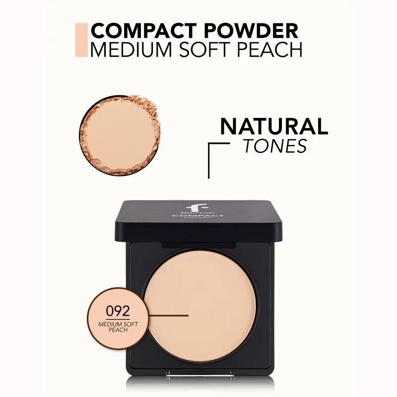flormar Compact Powder компактна пудра с матиращ ефект цвят 092 Medium Soft Peach 11 гр.