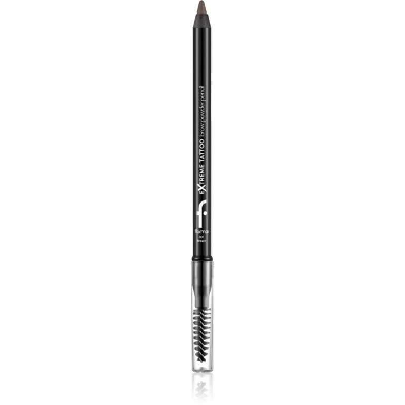 flormar Extreme Tattoo Brow Powder Pencil дълготраен молив за вежди с пудра ефект цвят 001 Brown 1.2 гр.