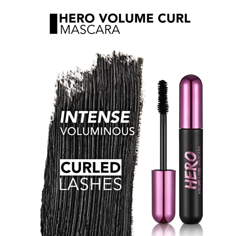 flormar Hero Volume & Curl Mascara спирала за обем и извиване на мигли Black 10 мл.