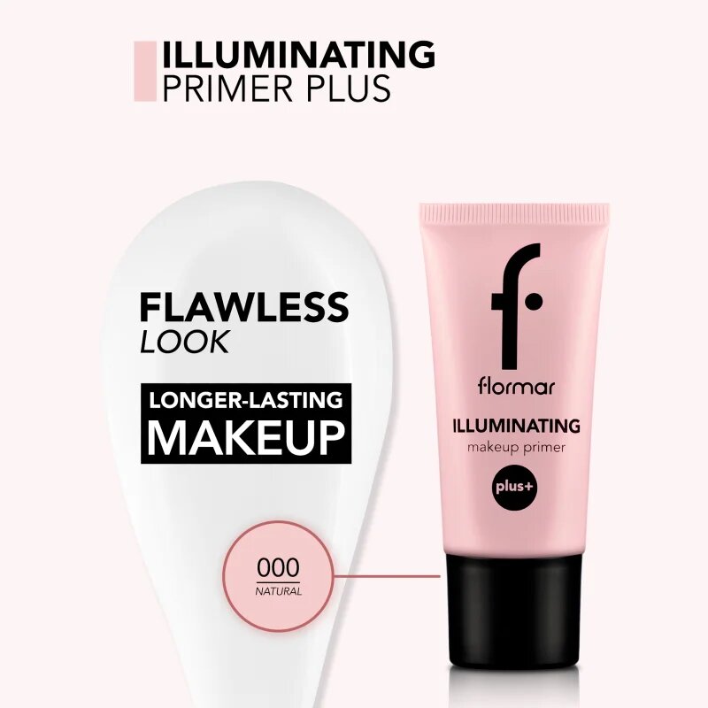 flormar Illuminating Primer Plus озаряваща основа под фон дьо тен цвят 000 Natural 35 мл.