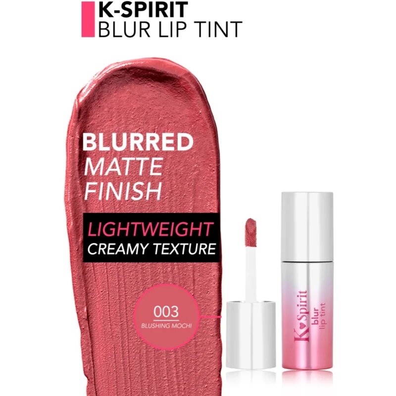flormar K-Spirit Blur Lip Tint дълготрайно червило с матиращ ефект цвят 003 - Blushing Mochi 4 мл.