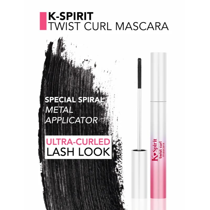 flormar K-Spirit Twist Curl Mascara спирала за обем дължина и разделяне 7 мл.