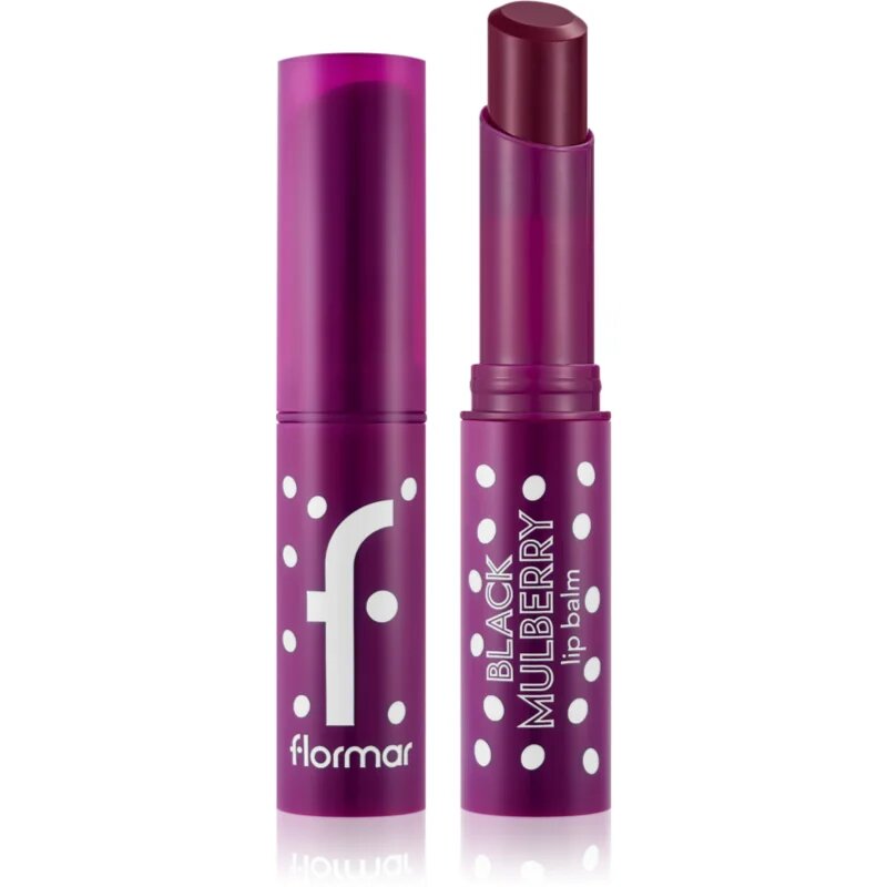 flormar Lip Balm балсам за устни с вкус цвят 002 Black Mulberry 3 гр.