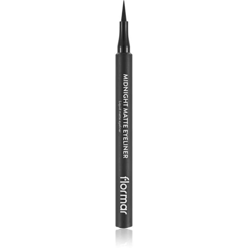 flormar Midnight Matte Eyeliner очна линия писалка с матиращ ефект цвят 01 Black 12 мл.