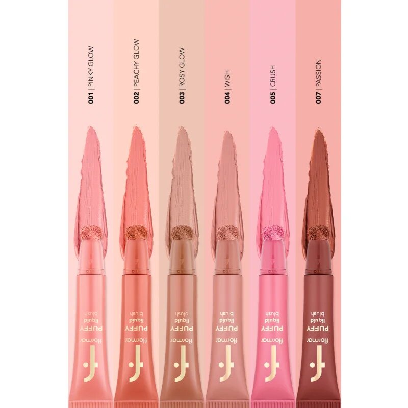 flormar Puffy Liquid Blush течен руж цвят 004 Wish 12 мл.