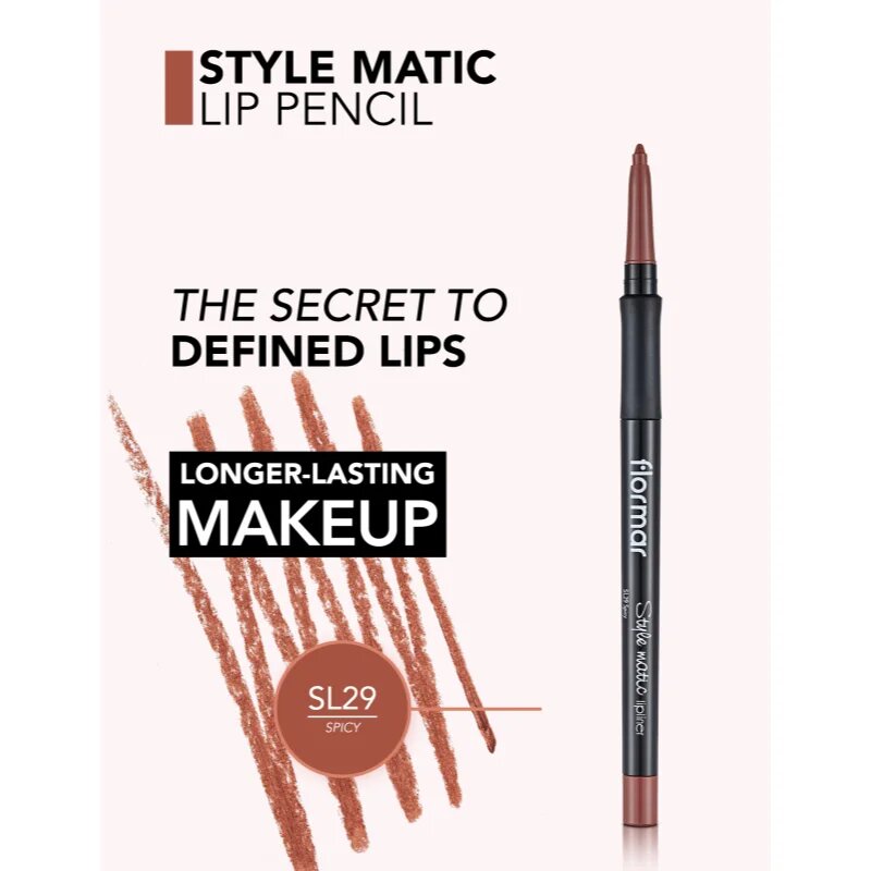 flormar Style Matic Lipliner матиран молив за устни водоустойчив цвят 29 SPICY 0.35 гр.