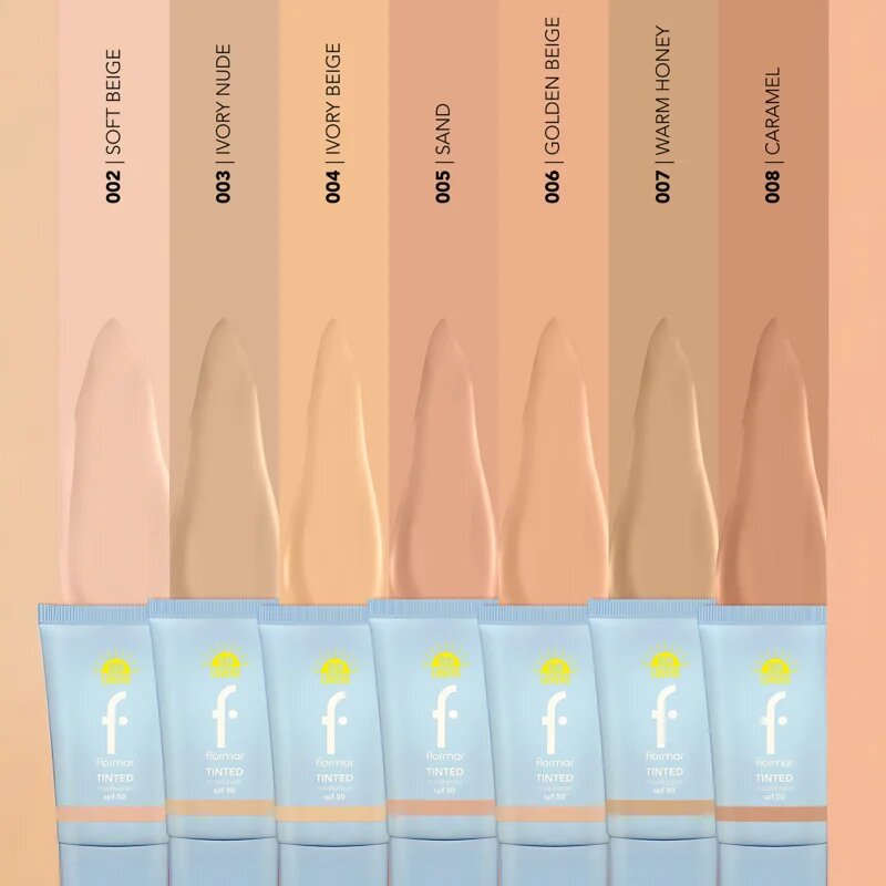 flormar Sun Lovers Tinted Moisturizer SPF 50 тониращ овлажнител SPF 50 Soft Beige 30 мл.