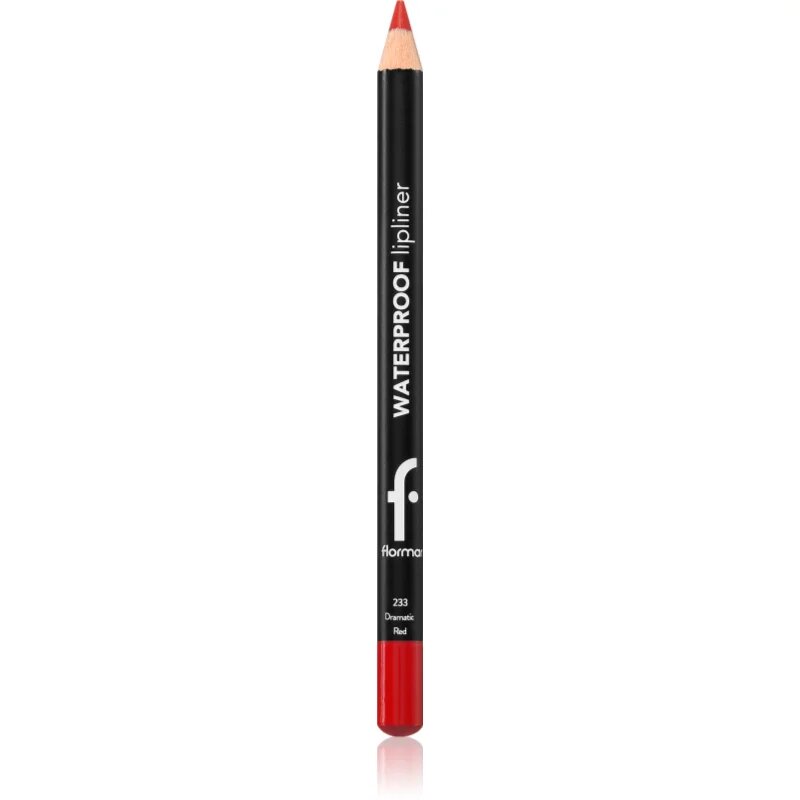 flormar Waterproof Lipliner водоустойчив молив за устни цвят 233 Dramatic Red 1.14 гр.