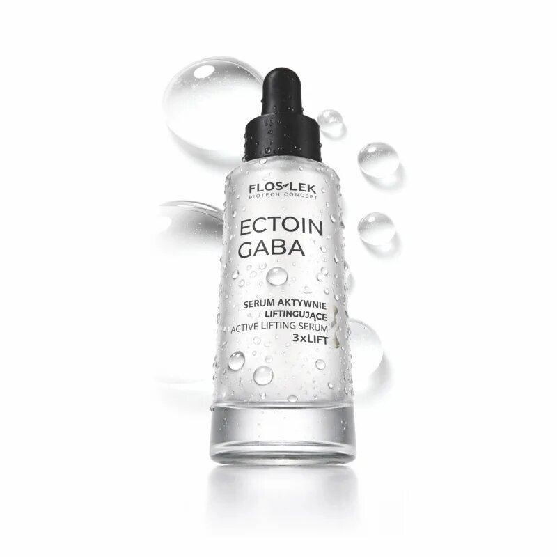 FlosLek Laboratorium Ectoin Gaba Active Lifting Face Serum 3xLift лифтинг серум за стягане на кожата 30 мл.