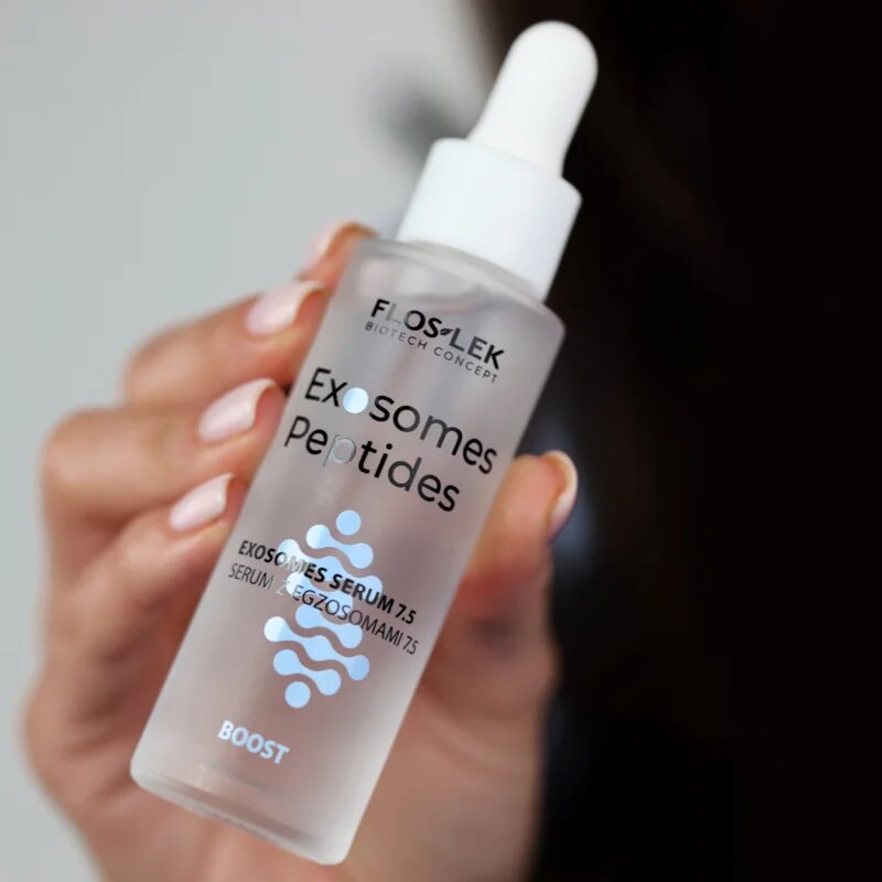 FlosLek Laboratorium Exosomes Peptides Face Serum Firming And Revitalising Boost ревитализиращ серум за зряла кожа 30 мл.