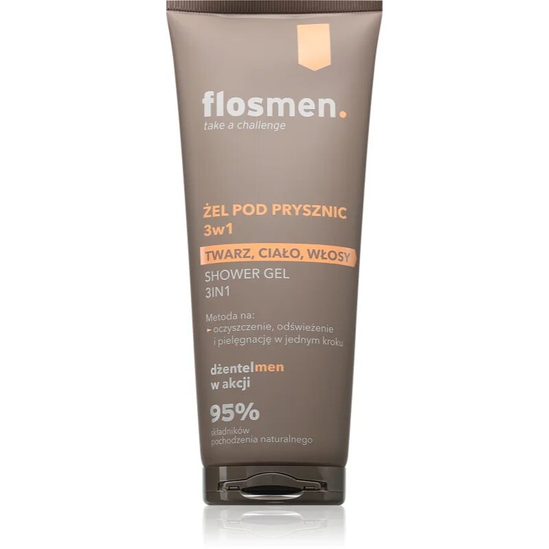 FlosLek Laboratorium FlosMen душ гел 3 в 1 за мъже 225 мл.