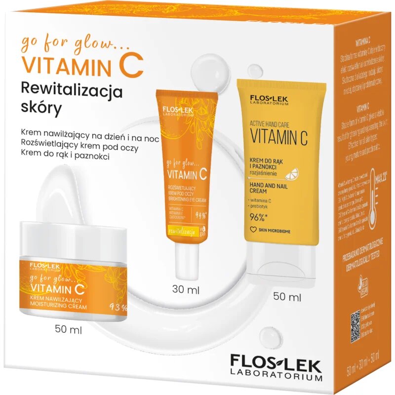 FlosLek Laboratorium Go For Glow Vitamin C подаръчен комплект с ревитализиращ ефект