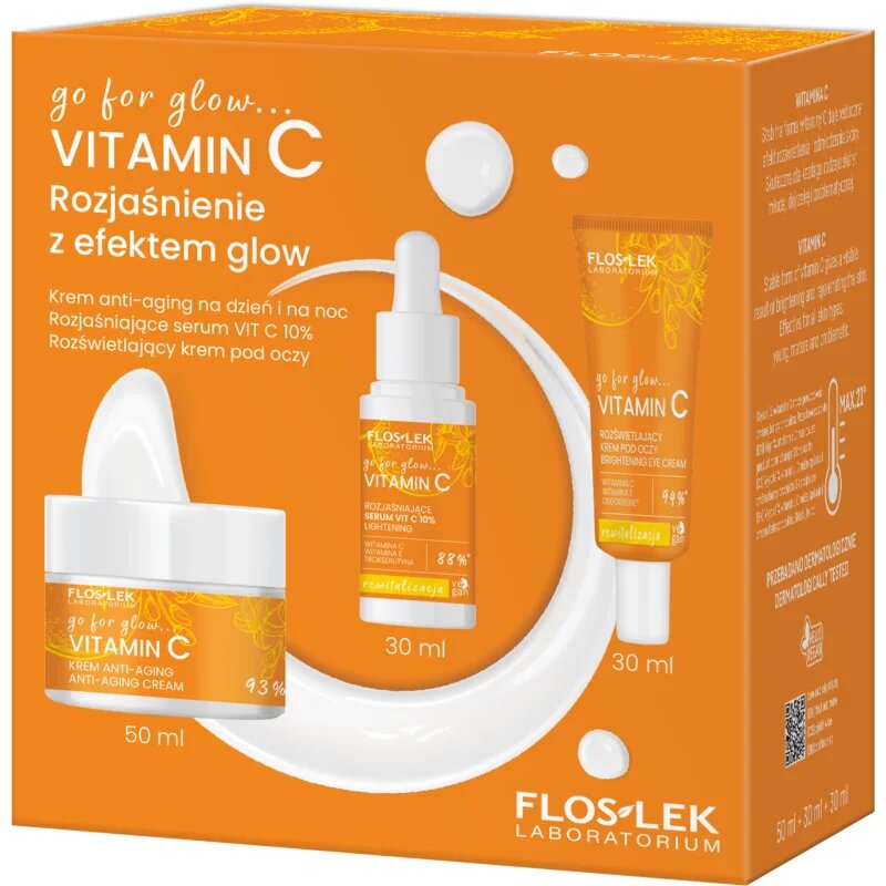 FlosLek Laboratorium Go For Glow Vitamin C подаръчен комплект за озаряване на лицето