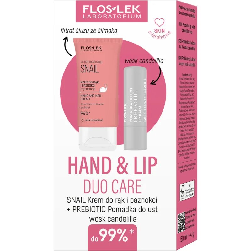 FlosLek Laboratorium Hand & Lip Snail подаръчен комплект