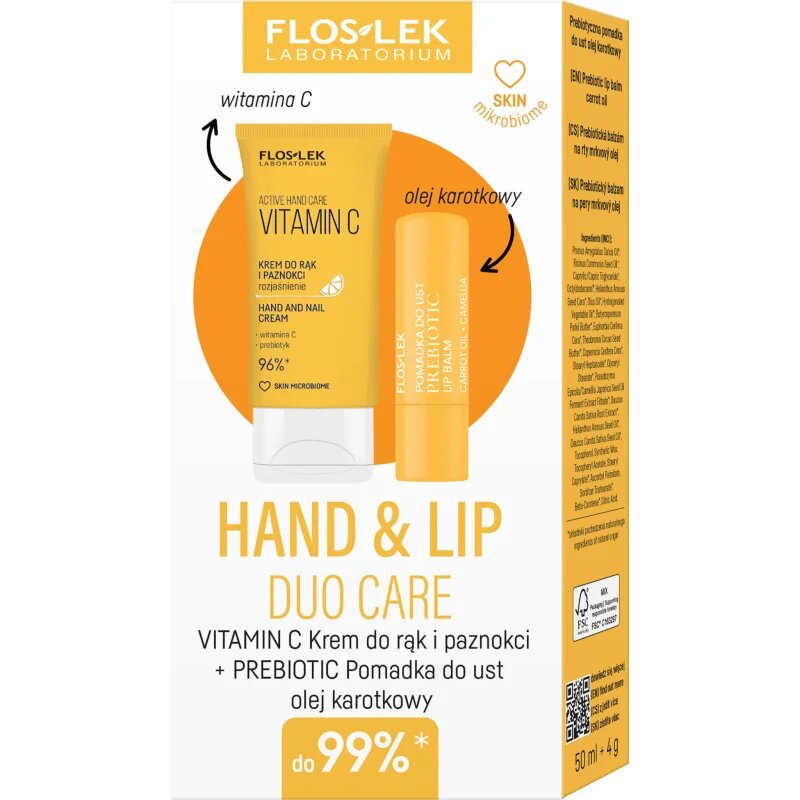 FlosLek Laboratorium Hand & Lip Vitamin C подаръчен комплект