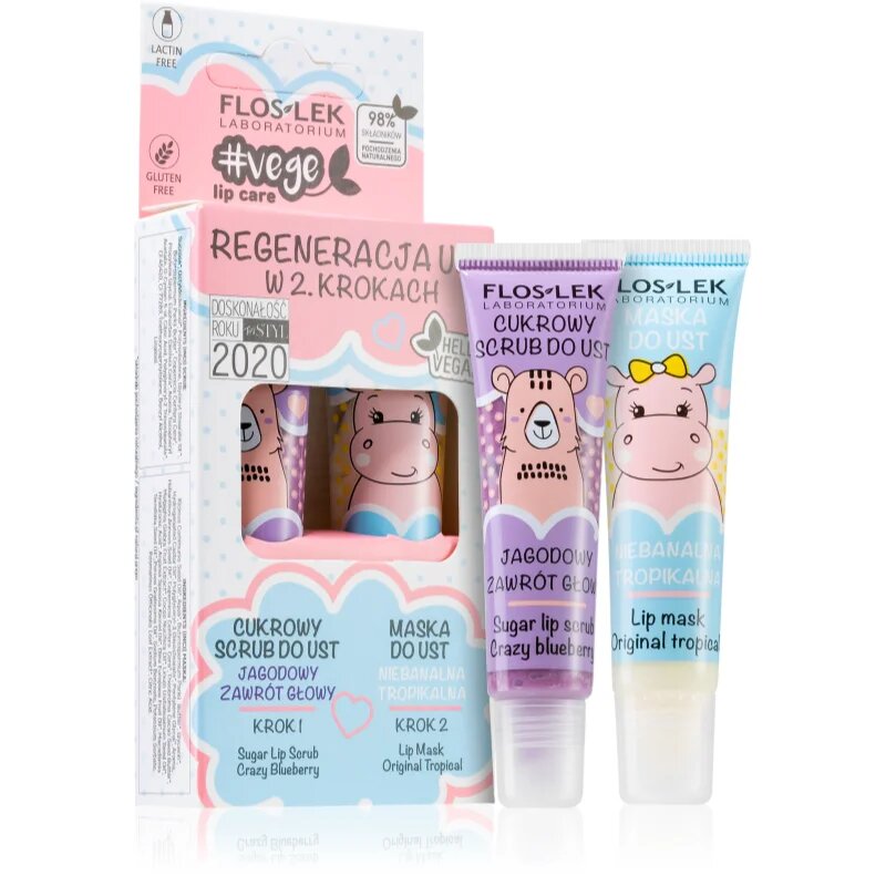 FlosLek Laboratorium Vege Lip Care подаръчен комплект за сухи устни