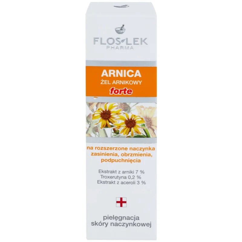 FlosLek Pharma Arnica успокояващ гел против отоци и тъмни кръгове 50 мл.