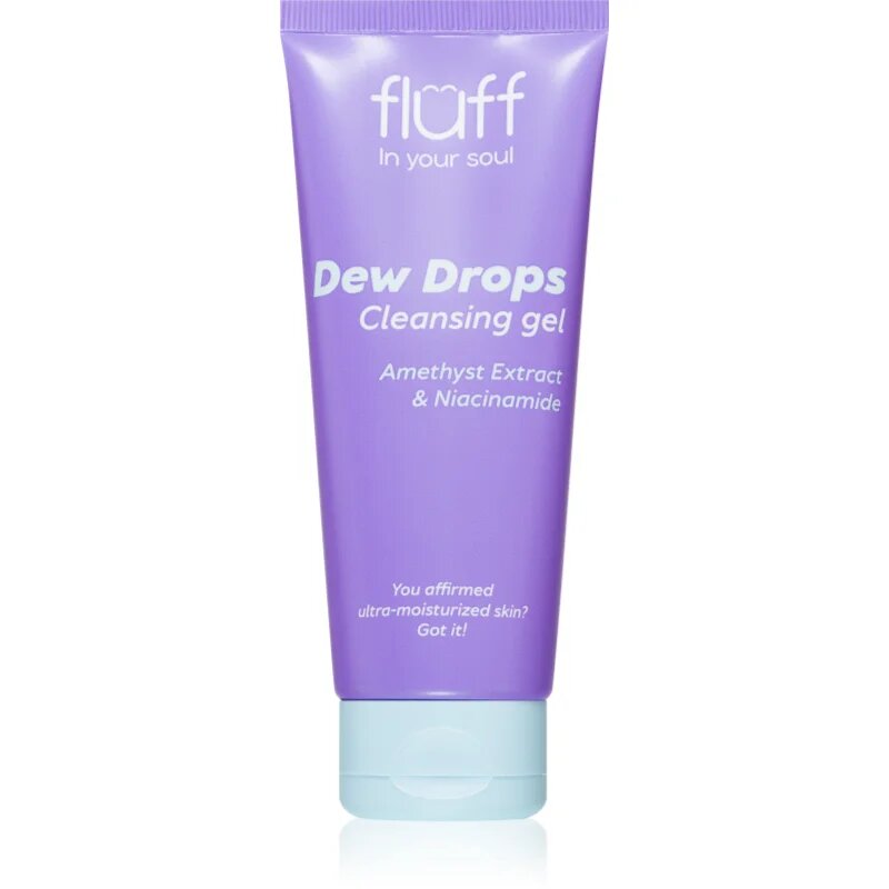Fluff Dew Drops почистващ гел за лице с ниацинамид 100 мл.