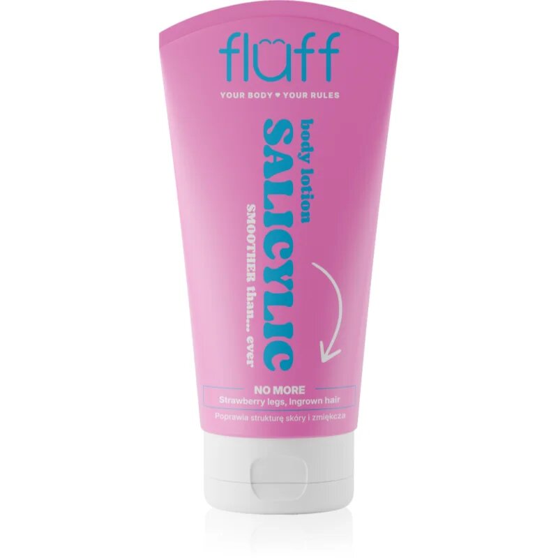 Fluff Salicylic Acid изглаждащо мляко за тяло със салицилова киселина 150 мл.