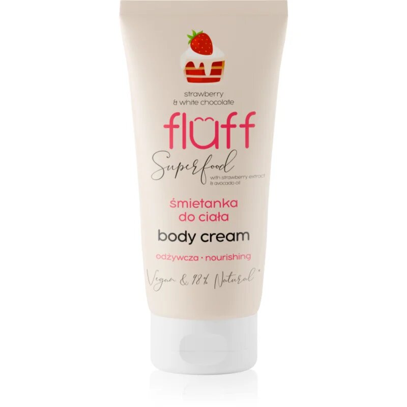 Fluff Superfood strawberry and White Chocolate крем за тяло 150 мл.
