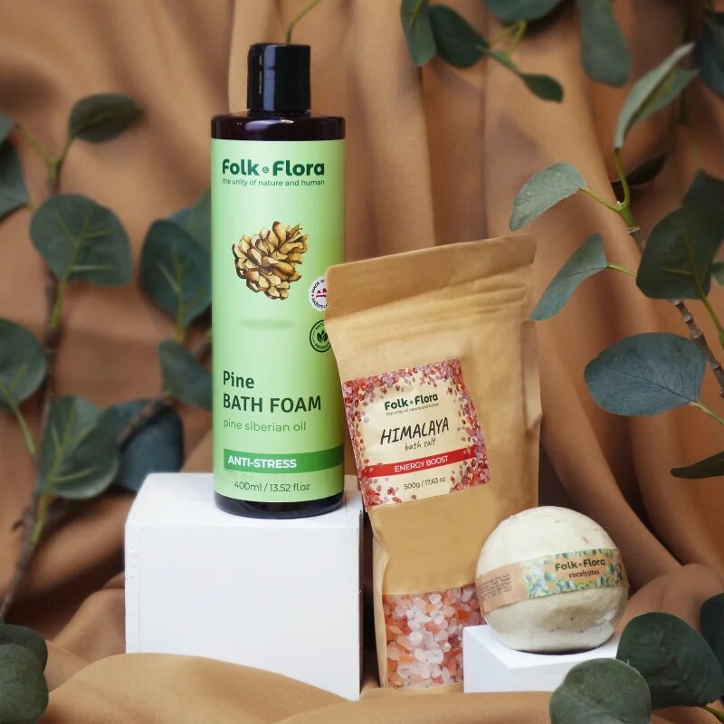Folk & Flora Himalaya релаксираща сол за вана 500 гр.