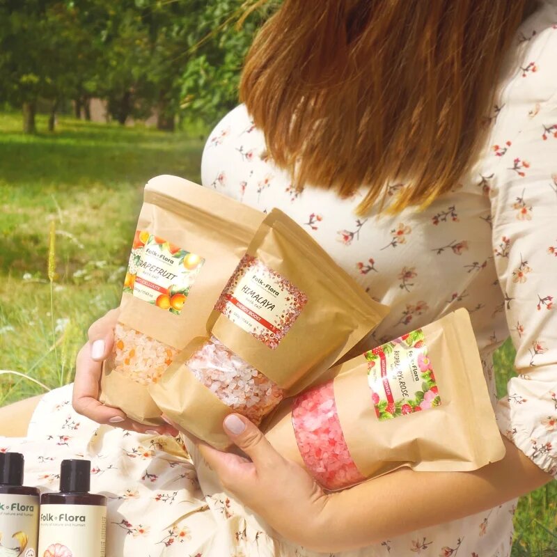 Folk & Flora Himalaya релаксираща сол за вана 500 гр.