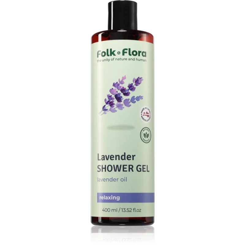 Folk & Flora Lavender релаксиращ душ гел 400 мл.
