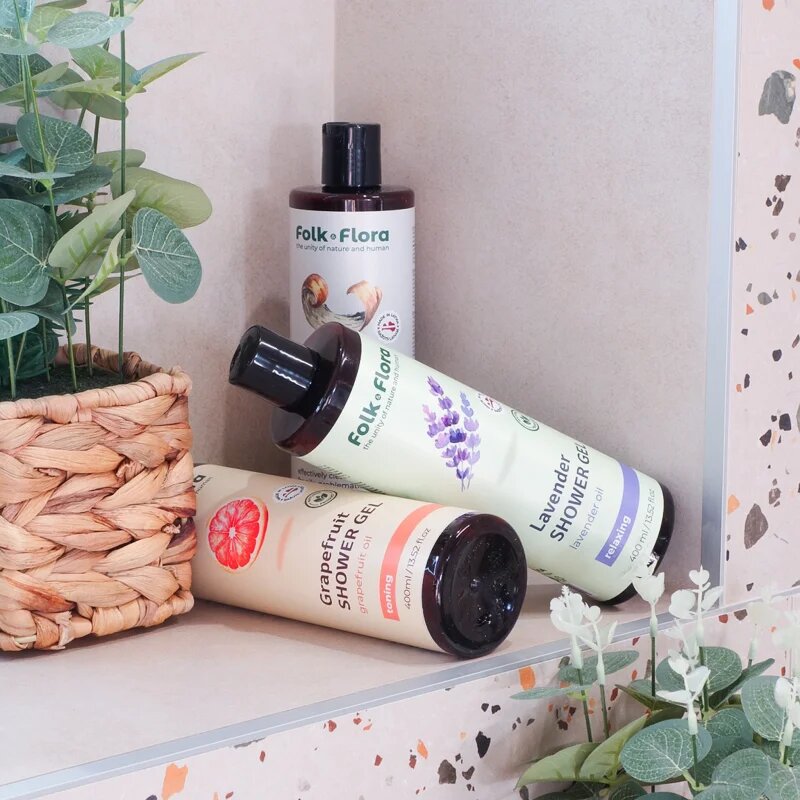Folk & Flora Lavender релаксиращ душ гел 400 мл.