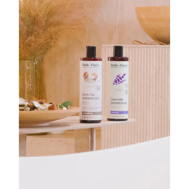 Folk & Flora Lavender релаксиращ душ гел 400 мл.