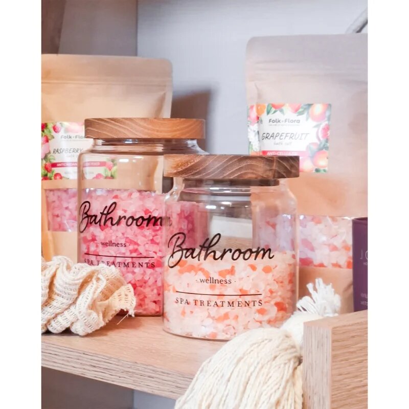 Folk & Flora Raspberry & Rose соли за вана 500 гр.