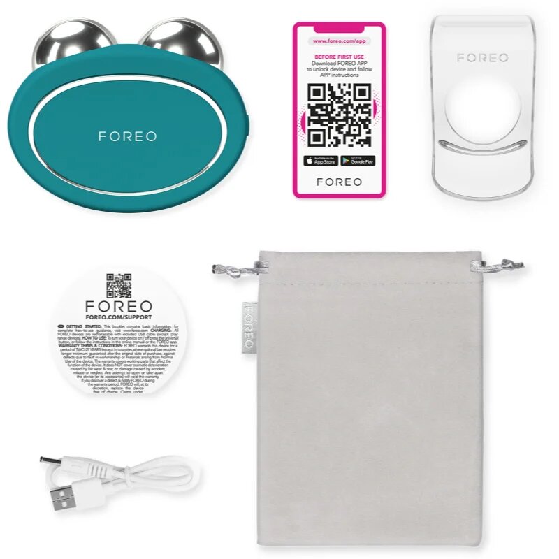 FOREO BEAR™ 2 микротоков тонизиращ уред за лице Evergreen 1 бр.