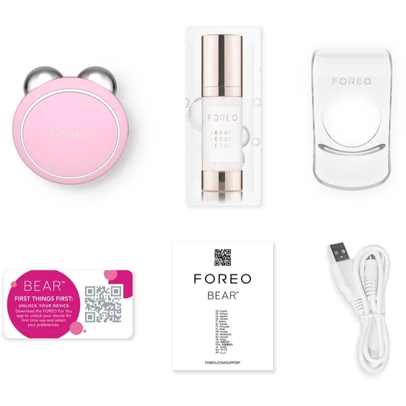 FOREO BEAR™ Mini тонизиращ уред за лице мини Pearl Pink