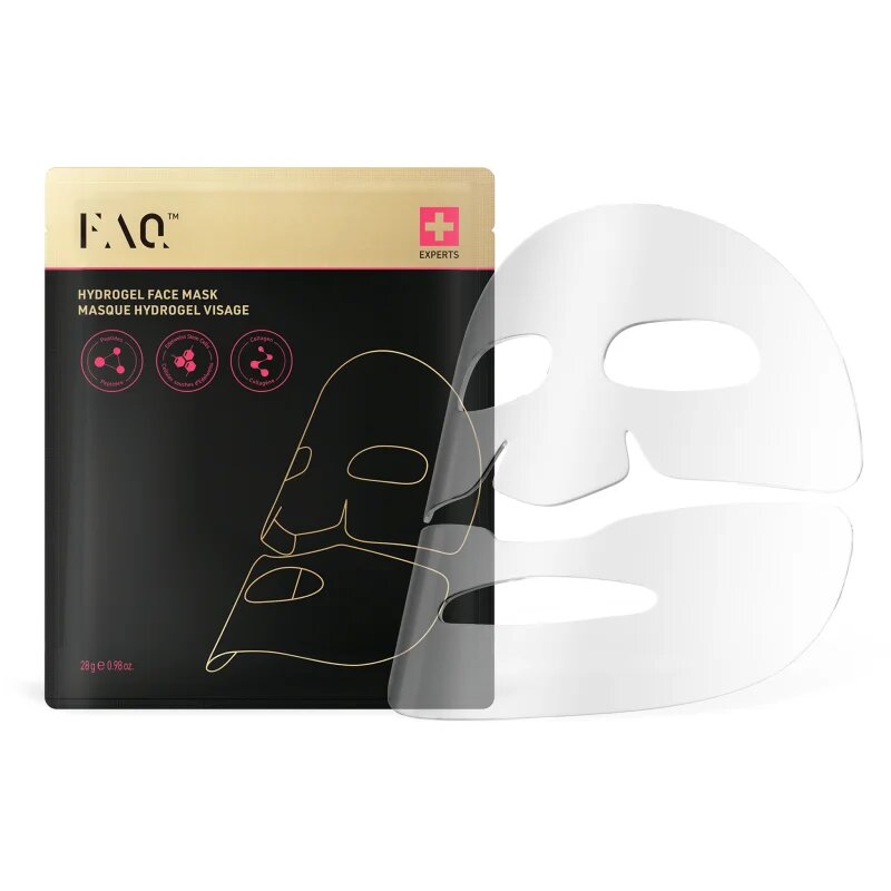 FOREO FAQ™ Glass Skin Collagen Face Mask хидро-гелова маска за изглаждане на кожата и намаляване на видими бръчки 5 бр.