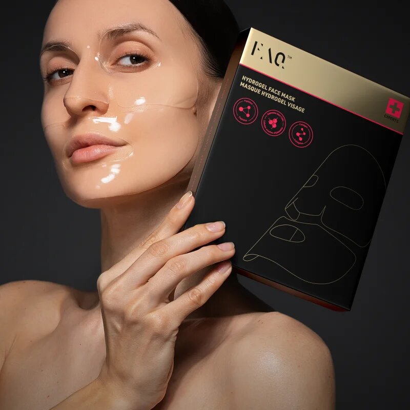 FOREO FAQ™ Glass Skin Collagen Face Mask хидро-гелова маска за изглаждане на кожата и намаляване на видими бръчки 5 бр.