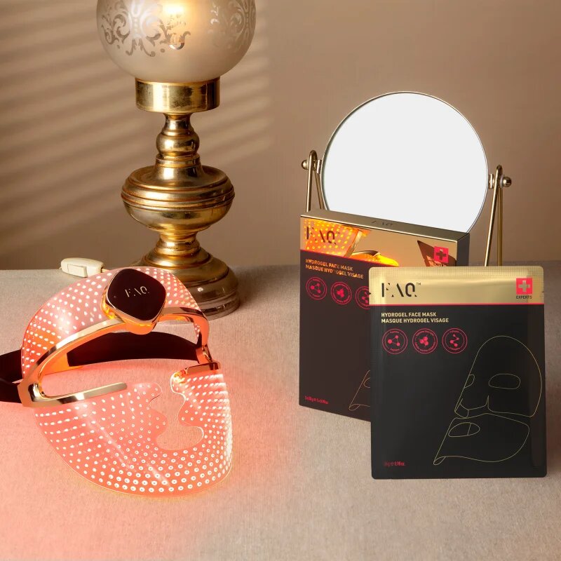 FOREO FAQ™ Glass Skin Collagen Face Mask хидро-гелова маска за изглаждане на кожата и намаляване на видими бръчки 5 бр.