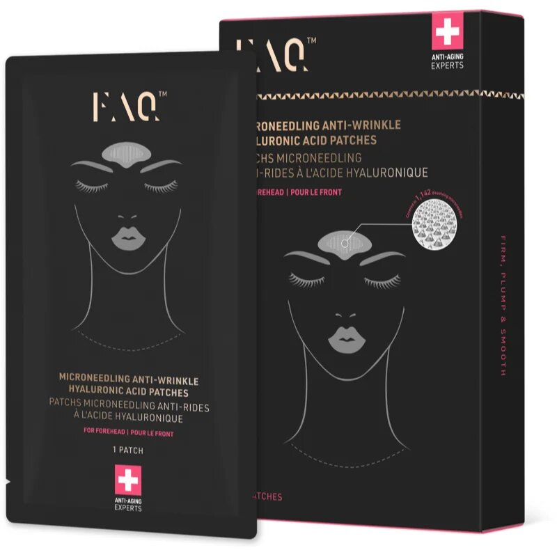 FOREO FAQ™ Microneedling Anti-Wrinkle лепенки за чело против бръчки с хиалуронова киселина 3 бр.