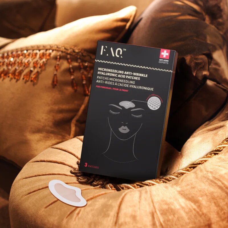 FOREO FAQ™ Microneedling Anti-Wrinkle лепенки за чело против бръчки с хиалуронова киселина 3 бр.