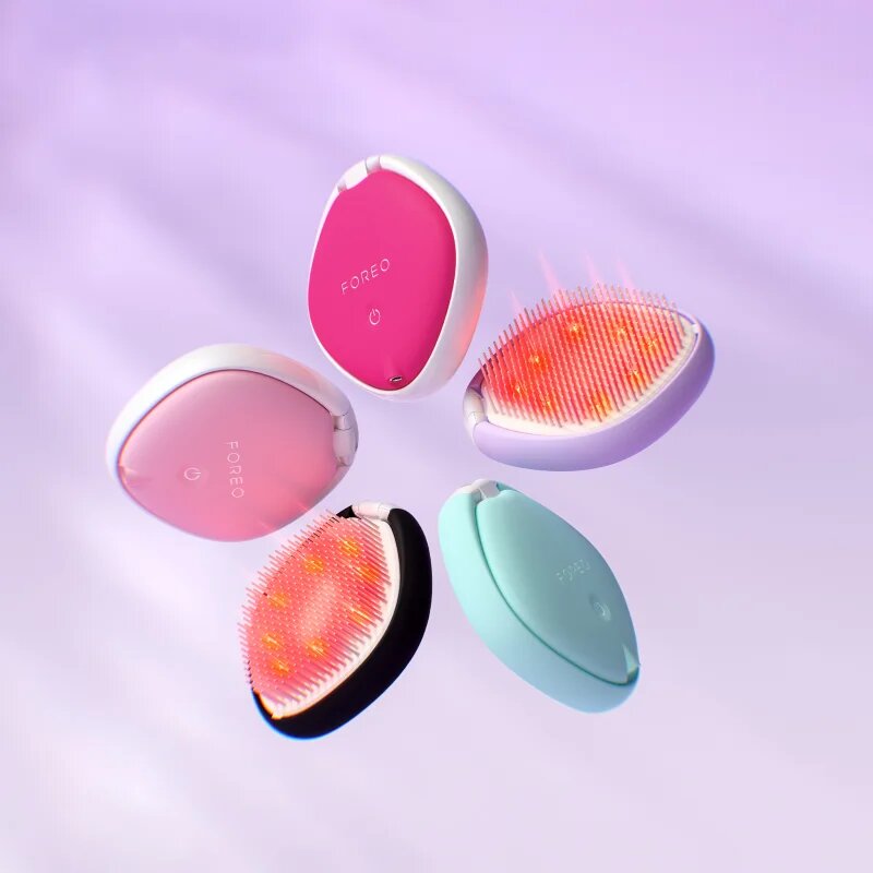 FOREO FLIP™ Play Advanced 3-in-1 гребен за коса с LED подсветка Midnight Magic 1 бр.
