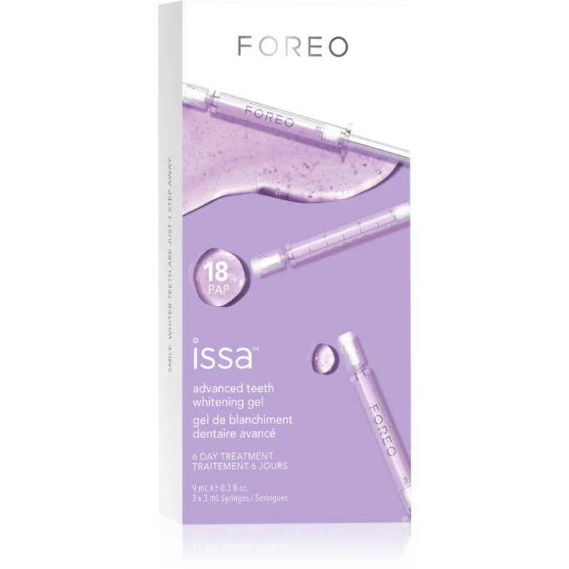 FOREO issa™ Advanced Teeth Whitening Gel избелващ гел за зъби 3x3 мл.