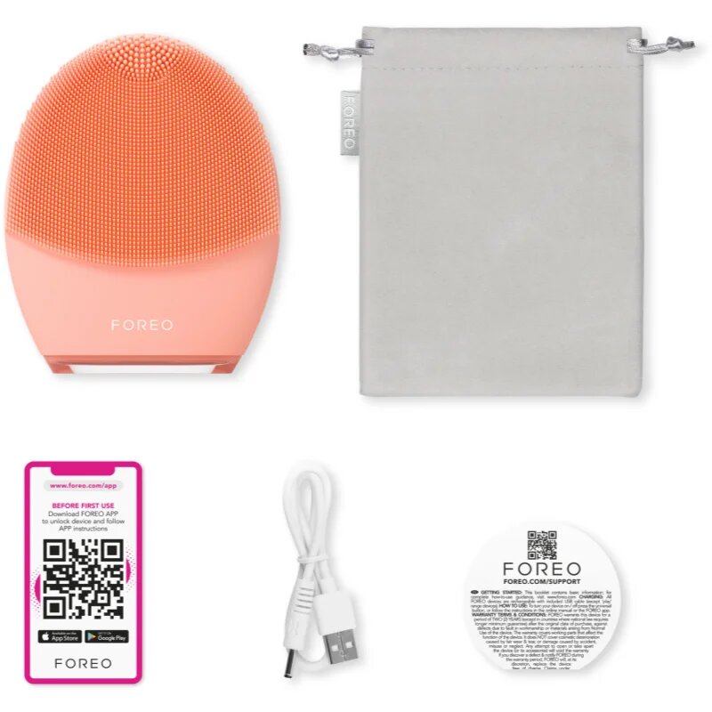 FOREO LUNA™4 масажен уред за почистване и стягане на лицето нормална кожа