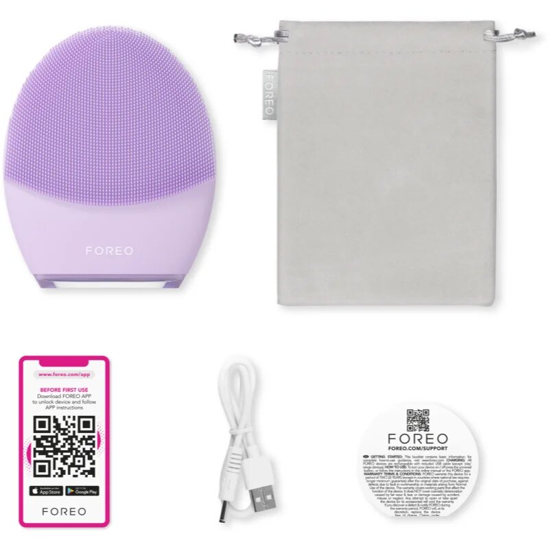 FOREO LUNA™4 масажен уред за почистване и стягане на лицето за чувствителна кожа на лицето