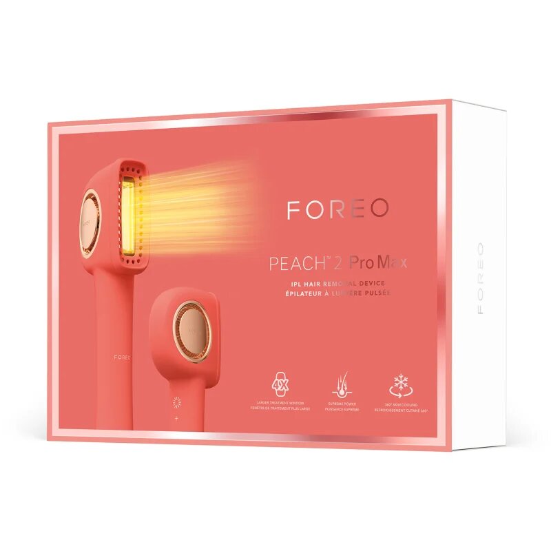 FOREO PEACH™ 2 Pro Max IPL за тяло лице бикини зоната и подмишниците за жени 1 бр.
