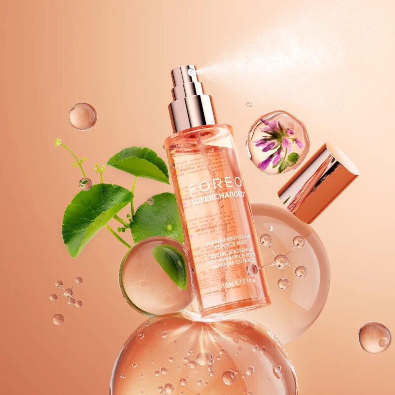 FOREO SUPERCHARGED Barrier Restoring Essence Mist етерична мъгла за лице възстановяващ кожната бариера 110 мл.