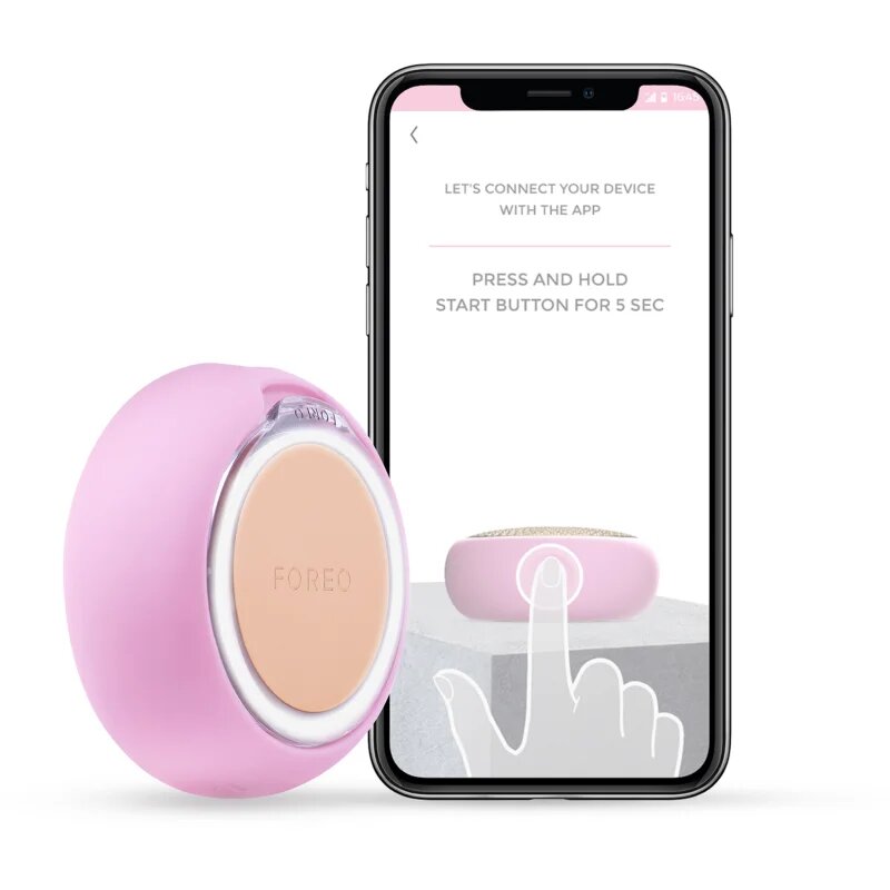 FOREO UFO™ 2 звуков уред за ускоряване ефекта на маските за лице Pearl Pink 1 бр.
