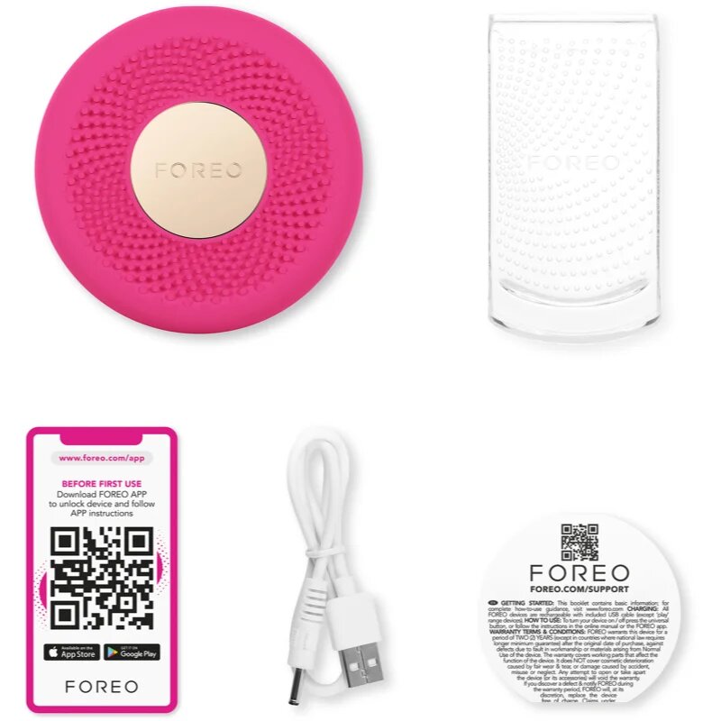 FOREO UFO™ 3 LED звуков уред за ускоряване ефекта на маските за лице с LED и NIR осветление 1 бр.