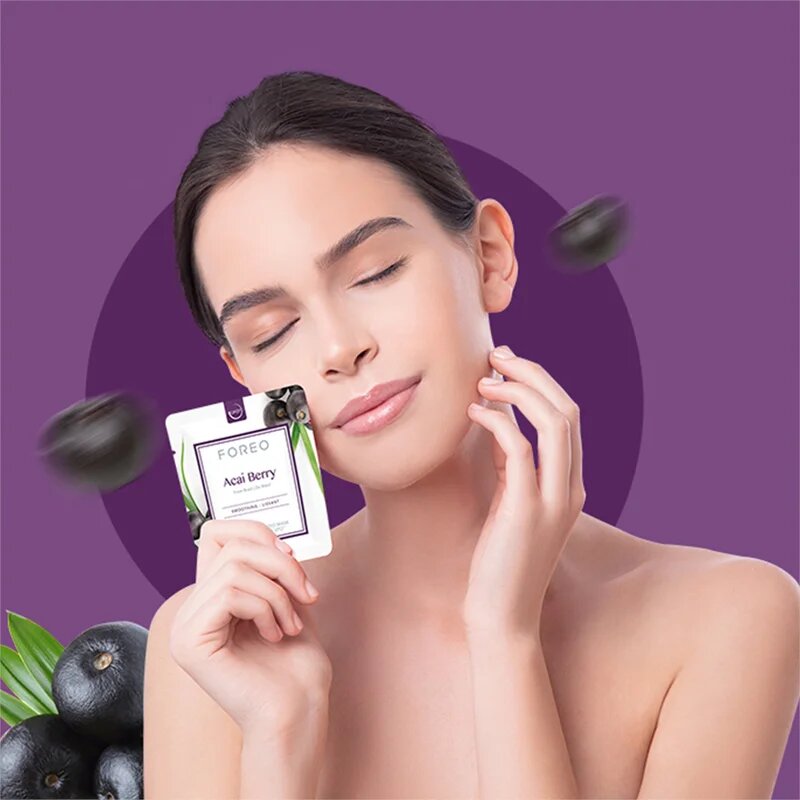 FOREO UFO™ Acai Berry изглаждаща маска 6 x 6 гр.