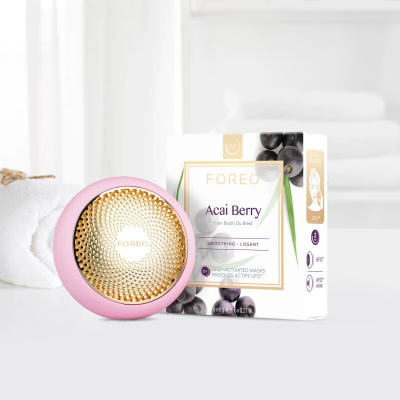 FOREO UFO™ Acai Berry изглаждаща маска 6 x 6 гр.