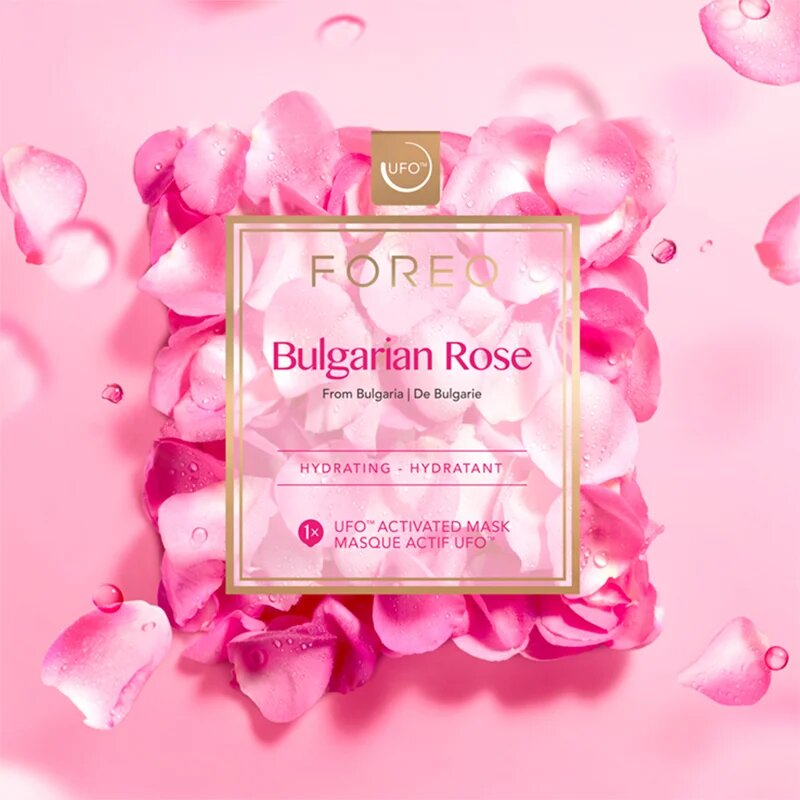 FOREO UFO™ Bulgarian Rose хидратираща маска 6 x 6 гр.