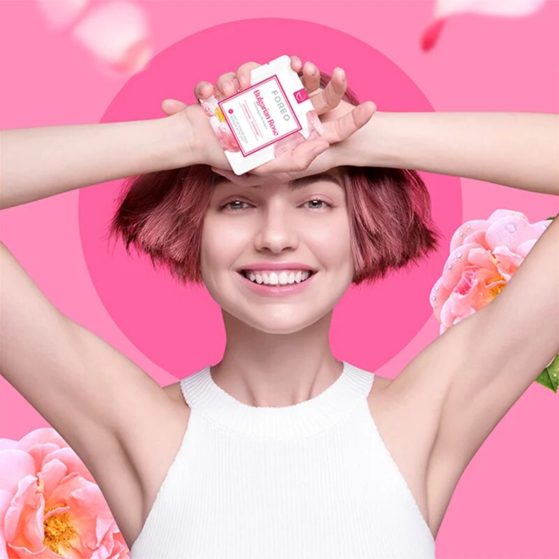 FOREO UFO™ Bulgarian Rose хидратираща маска 6 x 6 гр.