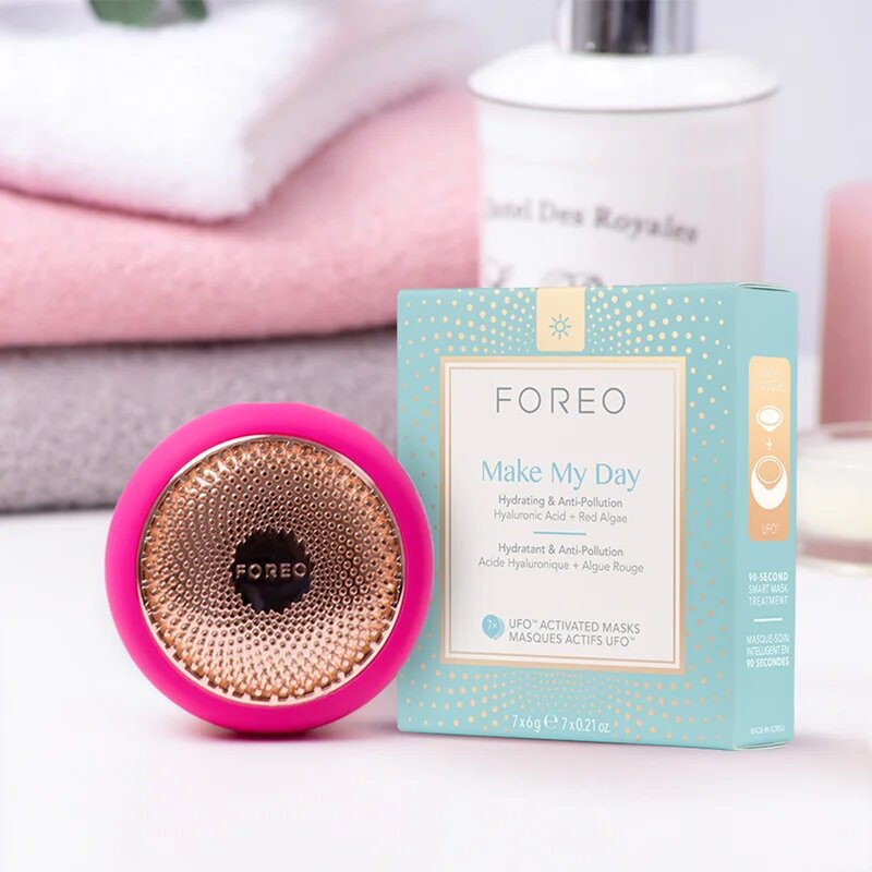FOREO UFO™ Make My Day защитна маска за лице с хидратиращ ефект 7 x 6 гр.